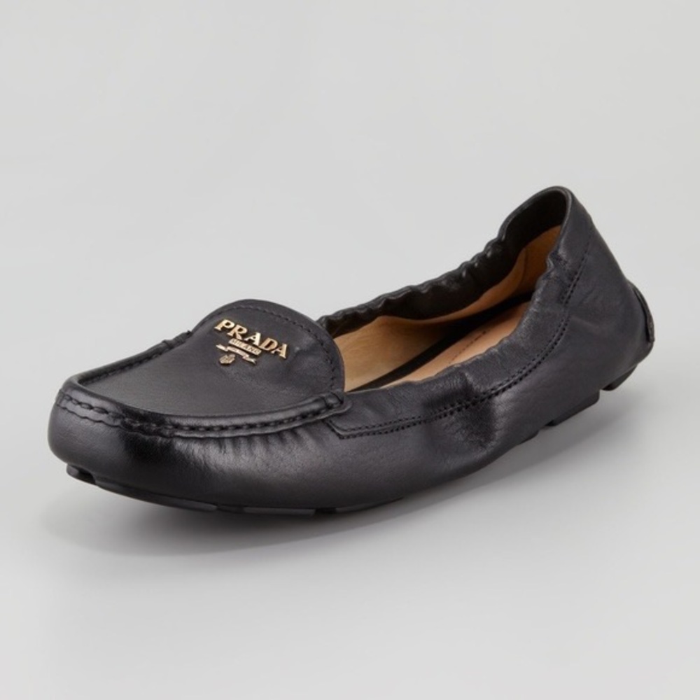 Authentic Prada Scrunch Loafers Flats